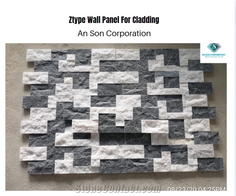 Black And White Ztype Wall Panel For Cladding 
