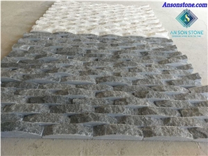 Black Wave Surface Wall Veneer Stone In Vietnam