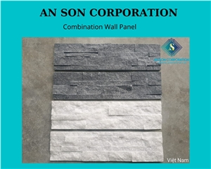 Black & White Marble Combination Wall Panel
