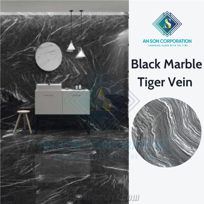 Hot Sale Hot Deal Tiger Vein Black Marble