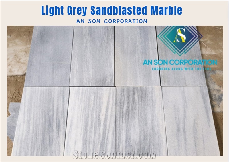 Hot Sale Vietnam Light Grey Marble Tiles