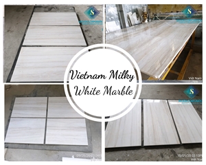 Milky White Marble Tile For Interior & Exterior Design