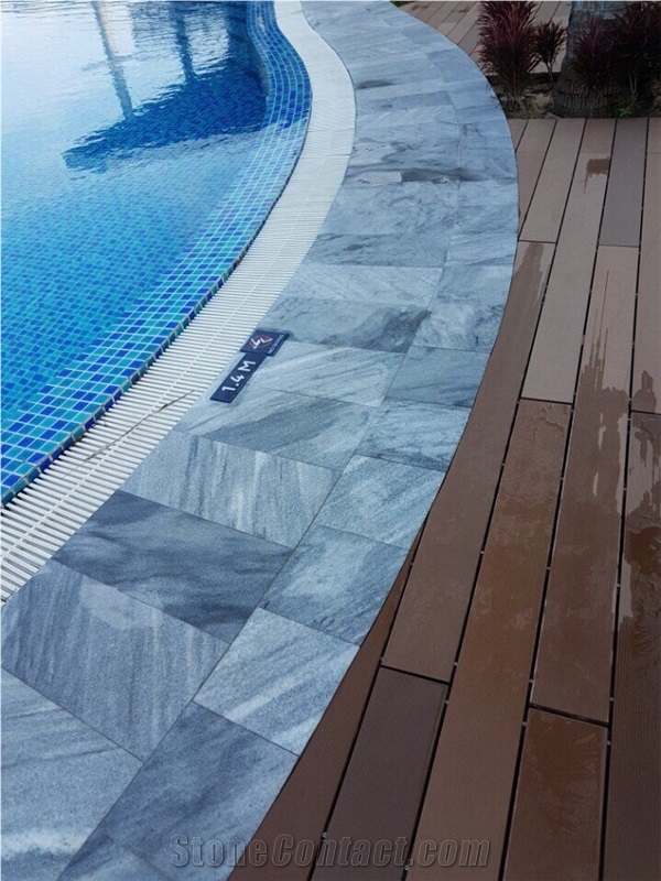 Sandblasted Grey Marble Tile For Interior & Exterior Design