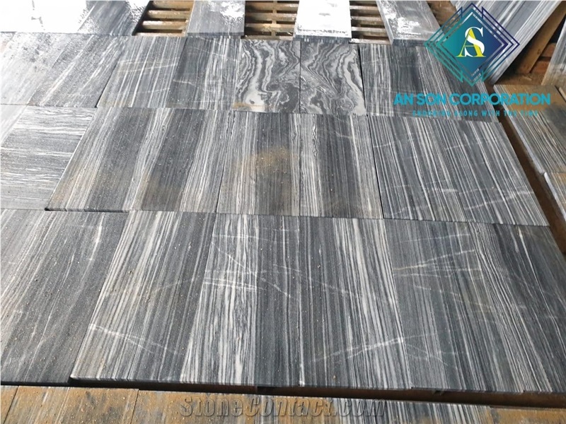 Tiger Vein Black Marble For Flooring & Wall
