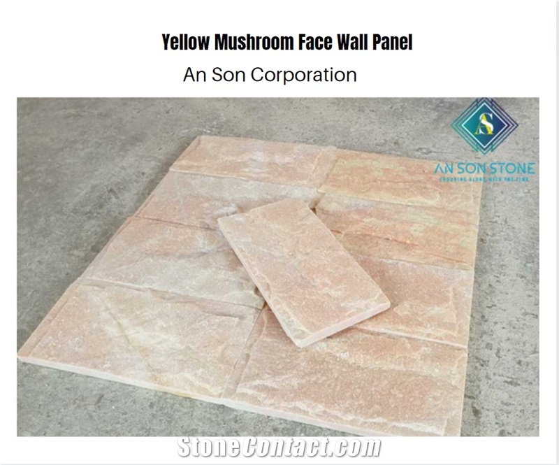Yellow Mushroom Face Wall Panel For Cladding 