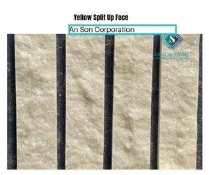 Yellow Split Up Face Wall Panel From Vietnam