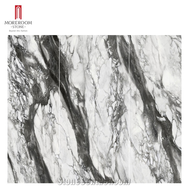 Black And White Ink Painting Marble Porcelain Wall Floor Tiles