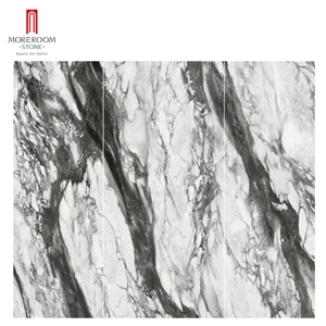Black And White Ink Painting Marble Porcelain Wall Floor Tiles