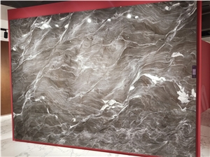 Chinese Style Design Black Large Format Porcelain Slabs
