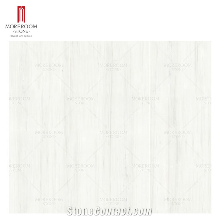 White Marble Textured Porcelain Tiles Large-Format Floor Wall Tiles