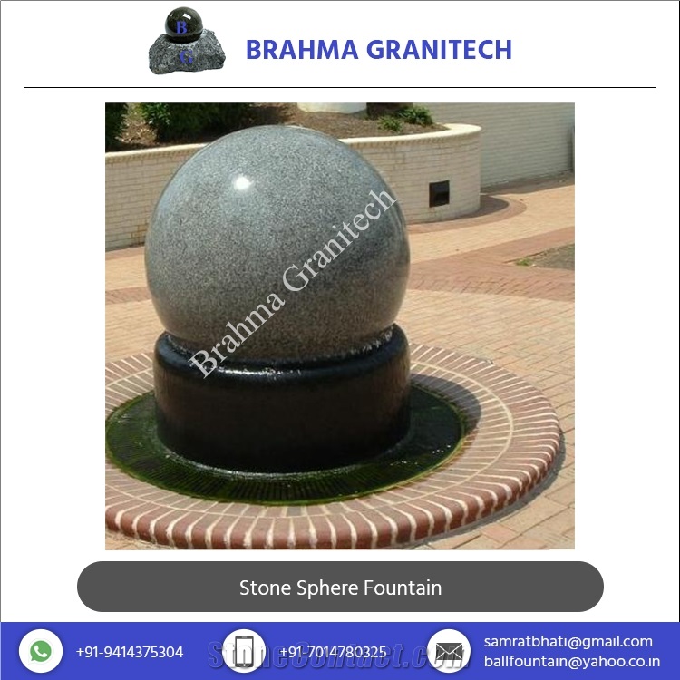 Ball Fountain, Stone Ball, Granite Globe, Water Feature