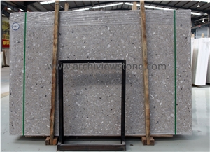 Gray Terrazzo Glass Cement Slabs