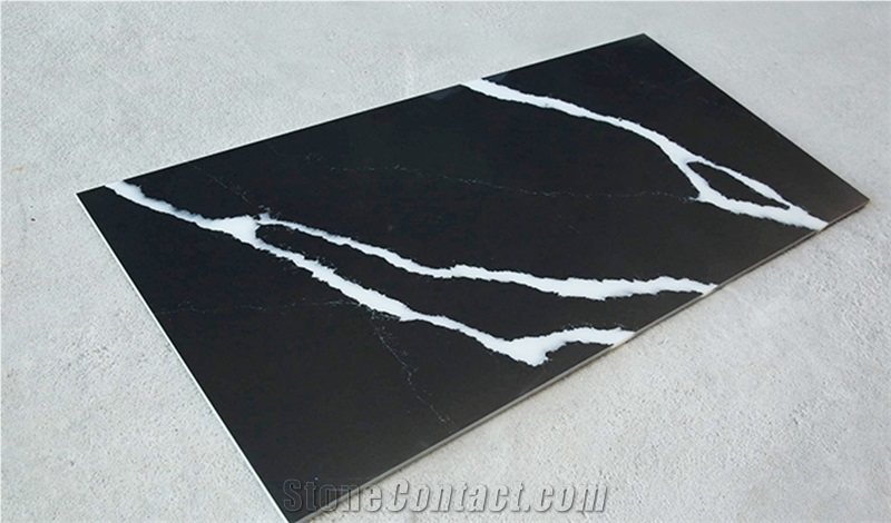 Nero Marquina Artificial Acylic Solid Surface Bath Countertop