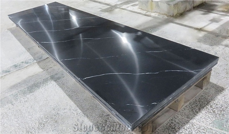 Nero Marquina Artificial Acylic Solid Surface Bath Countertop