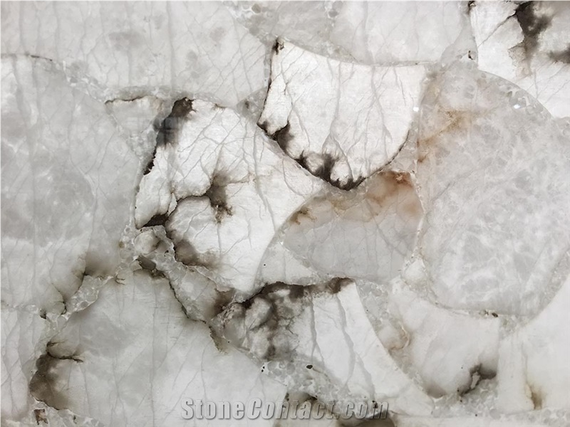 Glossy Stone Slab White Alabaster Onyx For Ceiling Decor from China 