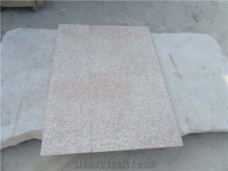 G682 ,G350 Shandong Yellow Granite Flamed Tiles Patio Paver