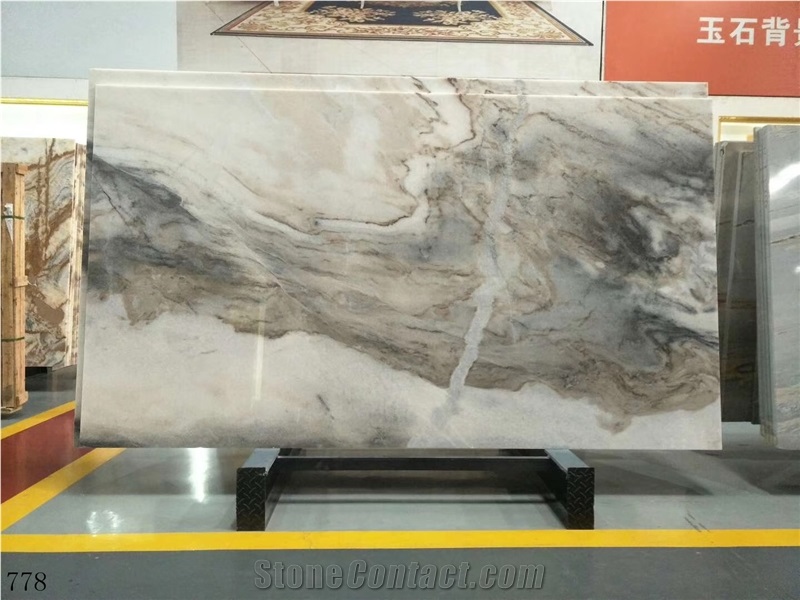 Brazil White Truffle Marble Slab Tile In China Stone Market