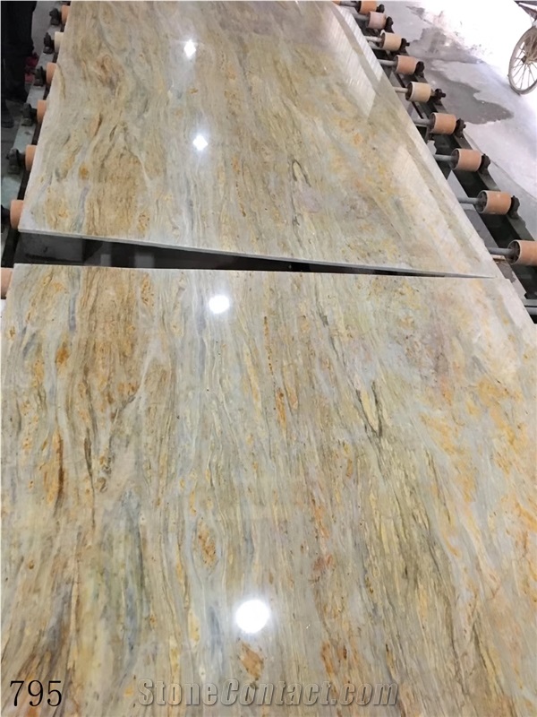 Golden Peacock Marble Jade Slab Tile In China Stone Market