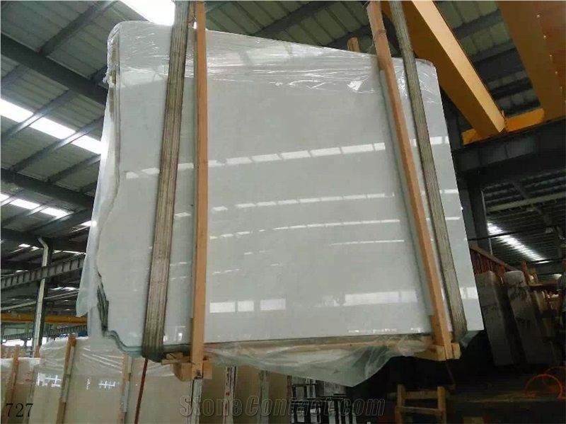 Magic White Marble Shandong Slab Tile In China Stone Market