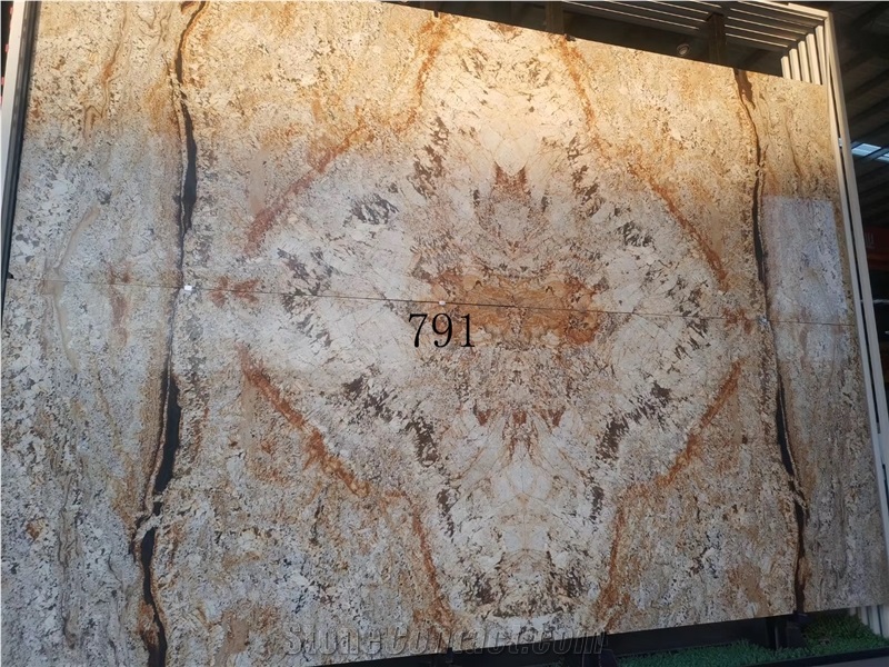Snow Mountain Golden Slab Wall Tile In China Stoner Market