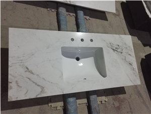 Chinese Hot Sale Natural Stone Marble Bathroom Vanity Tops