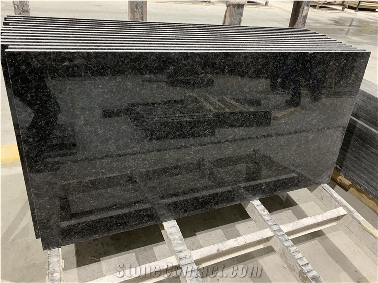 Polished Natural Black Granite Vanity Countertop