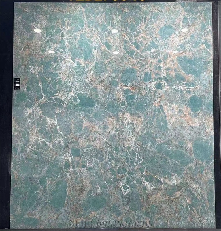 Artificial Sintered Stone Amazon Green Wall Background from China