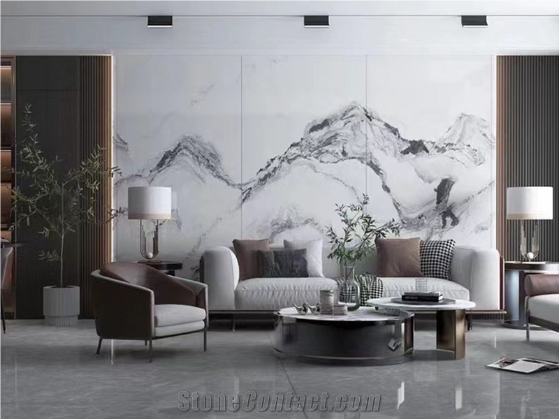 Artificial Stone Landscape Painting Sintered Stone For Wall