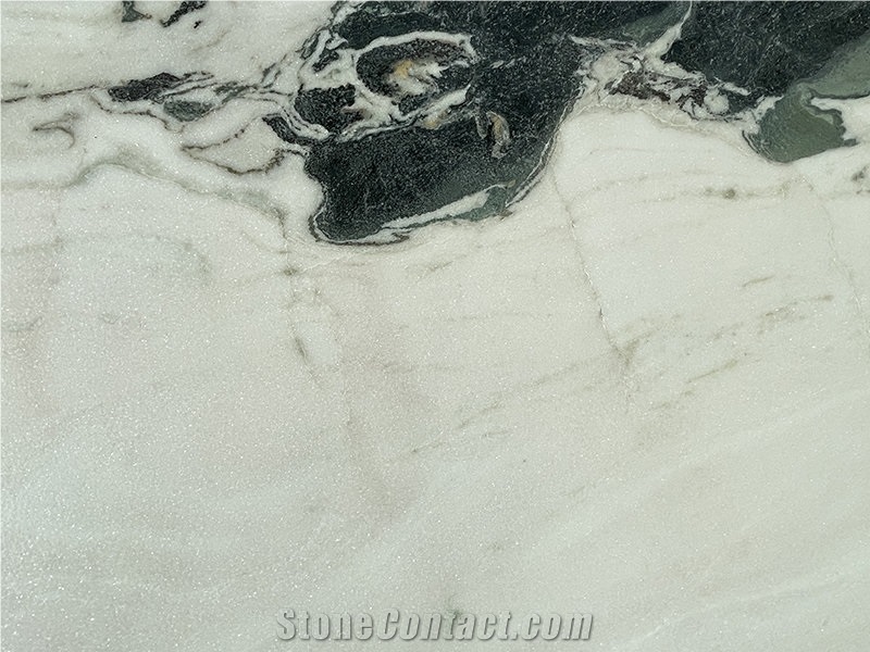 Panda White Marble Composite Shower Tray