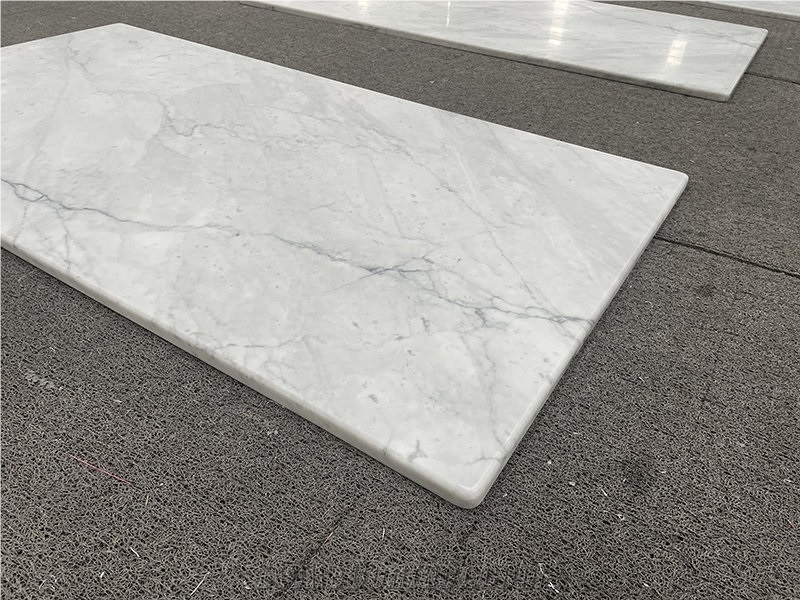 White Carrara Marble Composite Honeycomb Rectangle Table Top