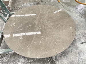 Dora Grey Marble Round Table Tops