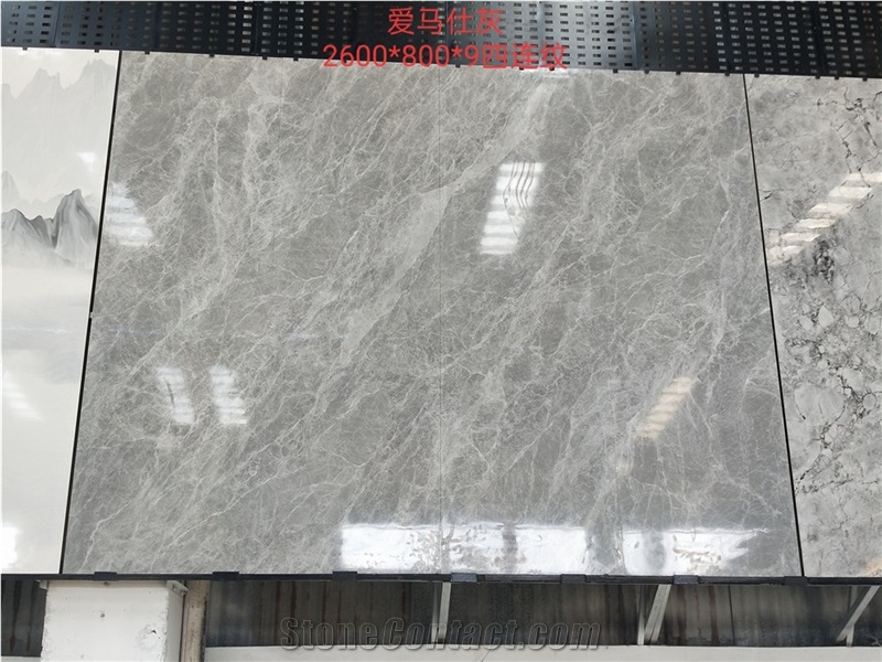 Grey Marble Sintered Stone Slab For Interior Floor Wall