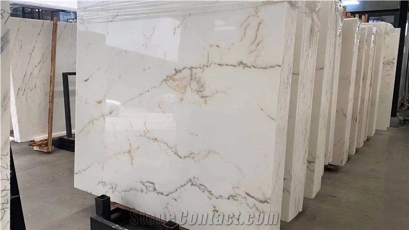 China Cheap Calacatta White Statuario Carrara Marble Slabs From China ...