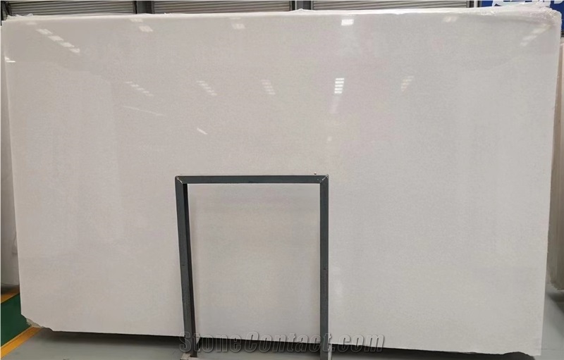 Polished Vietnam Absolute White Marble Slab