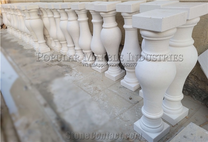 White Limestone Baluster, Limestone Balustrades