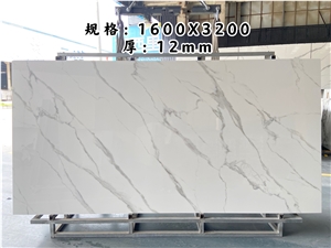 White Polished Sintered Stone For Countertop/Kitchentop