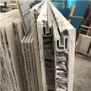 Beige Limestone Wall Cladding Panels, Honeycomb Stone Panel,Honeycomb Backed Stone Slab Composite Honeycomb