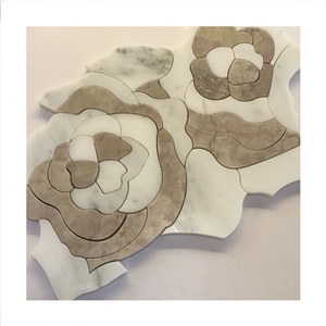 New Design Marble Waterjet Mosaic Tiles For Hotel