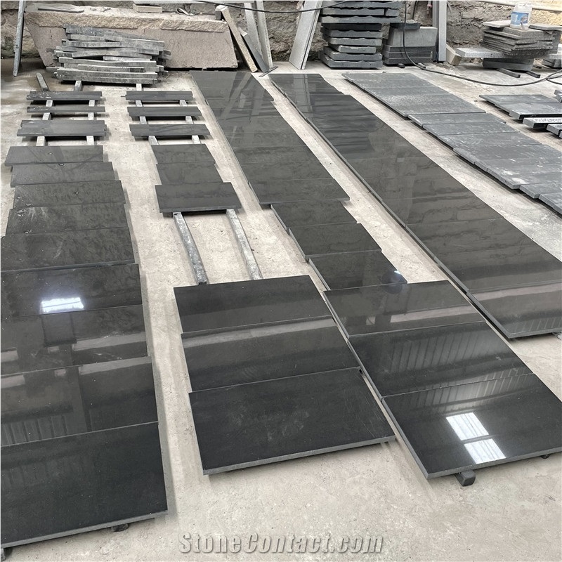 Shanxi Absolute Black 600X600 Tile Granite Flooring