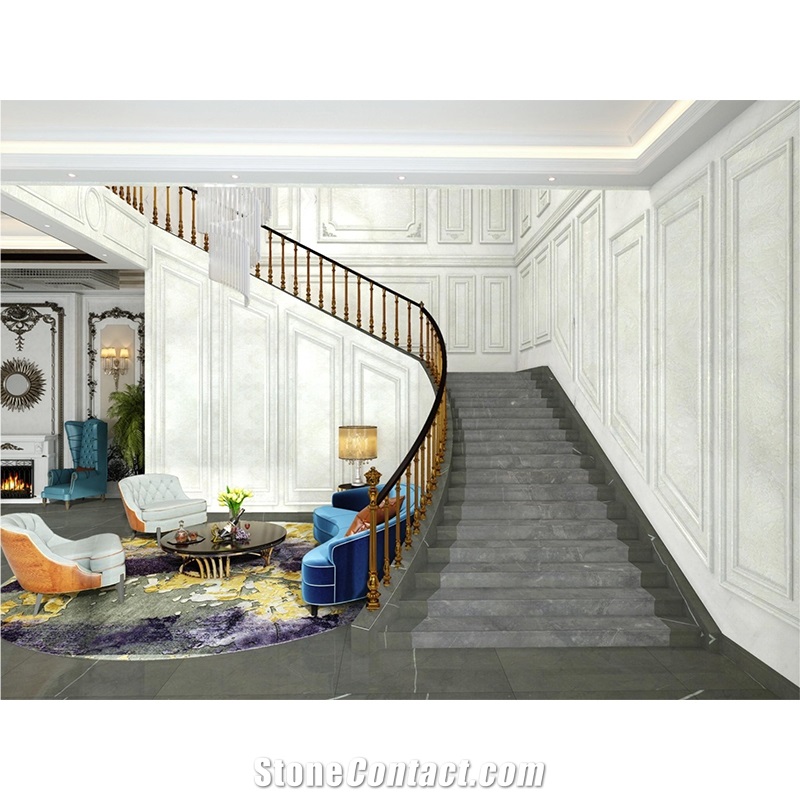 Staircase Design World Beautiful Natural Black Marble Stair