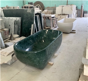 Indian Green Marble Bathtub Hotel Bathtub