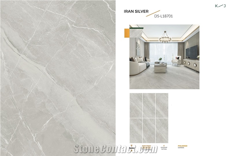 Grey Marble Looks Sintered Stone Slabs, Wall Panels