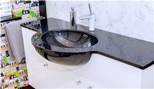Marquina Black Natural Marble Bathroom Vanity With Sink