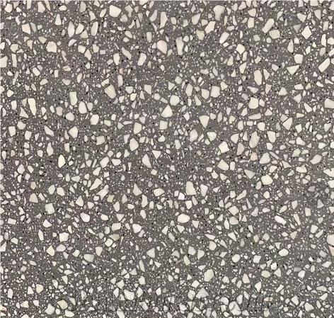 Grey Terrazzo Floor Tile Building Materials Artificial Stone