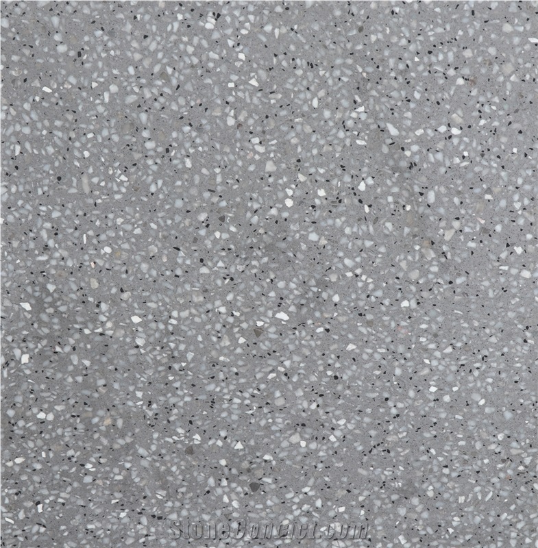 Middle East Grey Terrazzo Tiles, Artificial Stone Tiles