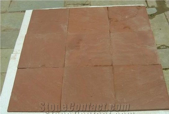 Agra Red Sandstone Honed Slabs & Tiles