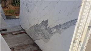 Calacatta Galileo Marble Slabs, White Marble Italy Slab