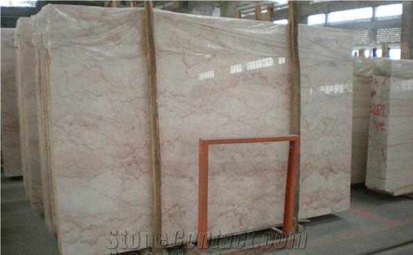 China Temple Pink Marble Slabs & Tiles, Cream Red Marble
