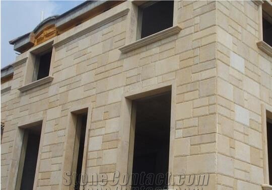 China Yellow Limestone Trumbled Tiles Jura Beige Limestone