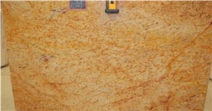 Colonial Gold Granite Slabs, Yellow Polished Granite
